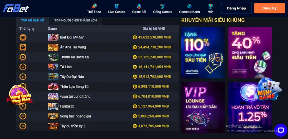 Các trò chơi casino phong phú tại ko66 chính thức